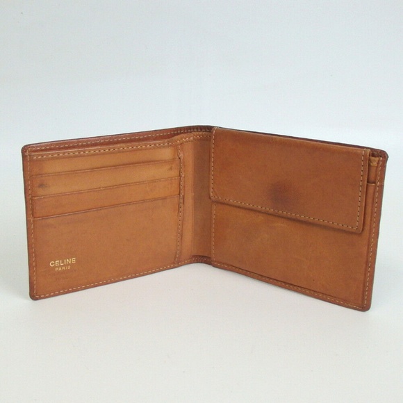 CELINE Macadam monogram logo wallet PVC leather